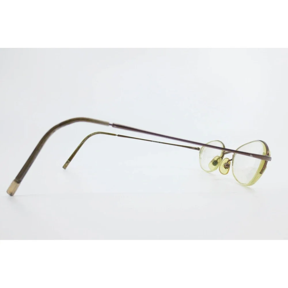 Ralph Lauren RL 1354 Brown Oval Metal Eyeglasses Frames Italy 140 39229